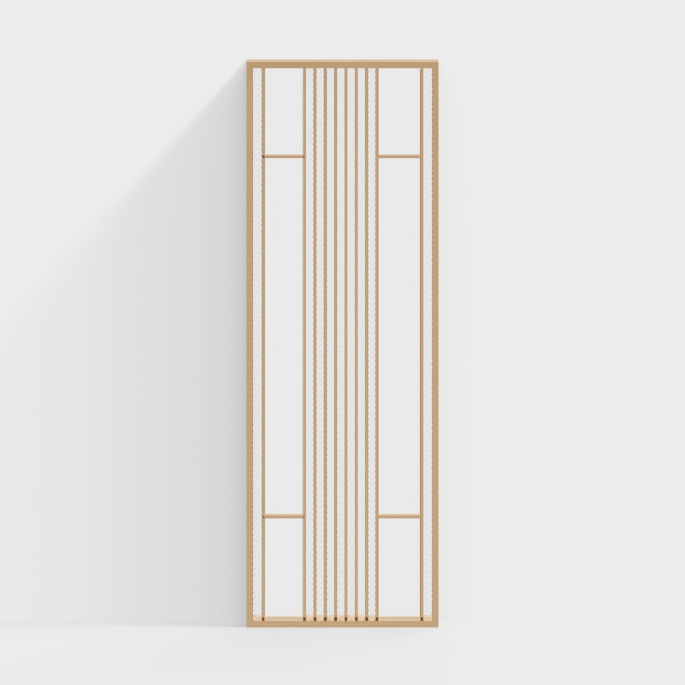 Modern white glass screen partition