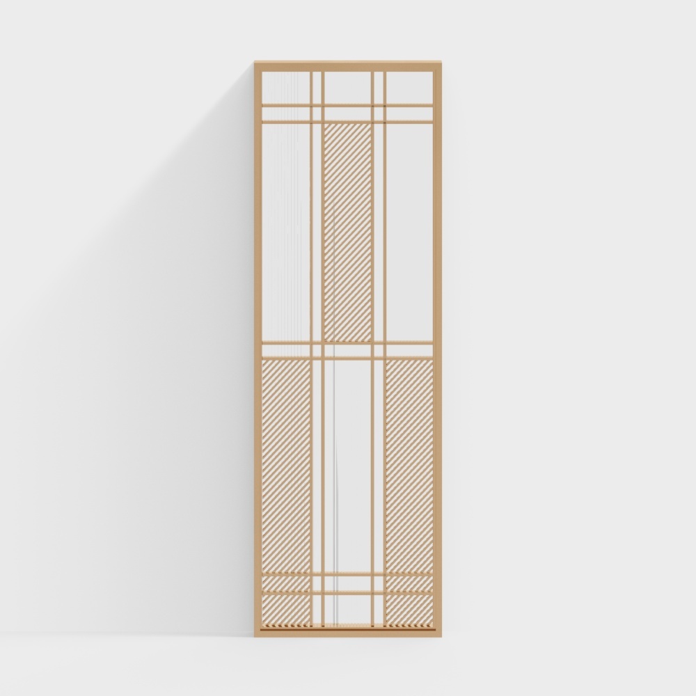 Modern three-panel screen partition