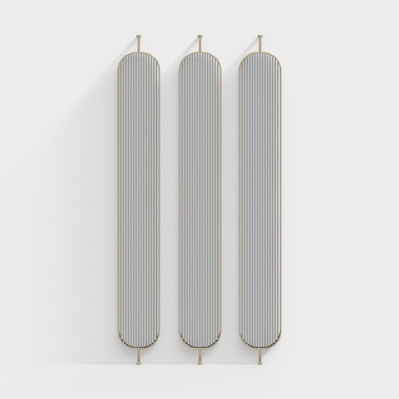 Modern Wall Mirror Set 3D model