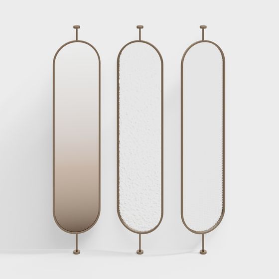 Curved Screen Partition 3D Model