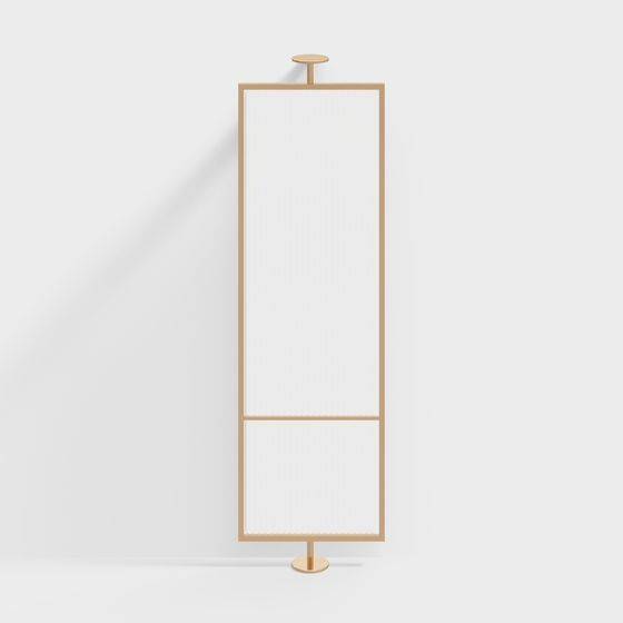 現代金屬邊緣屏風隔斷