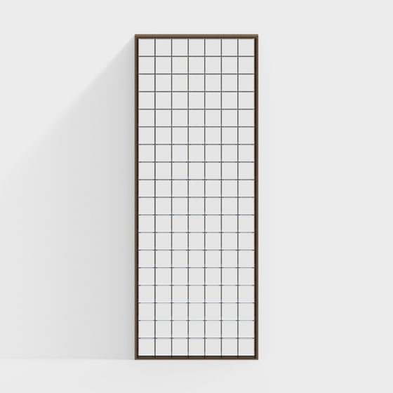 Low Poly Grid Window 3D model for Creative Spaces