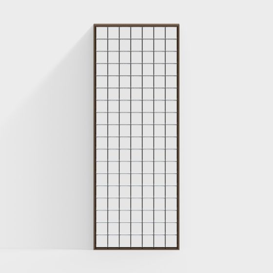 Stylish Low Polygon Grid Decorative Panel 3D Model