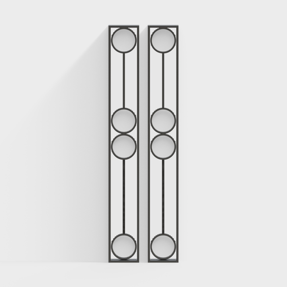 Modern glass screen circle partition