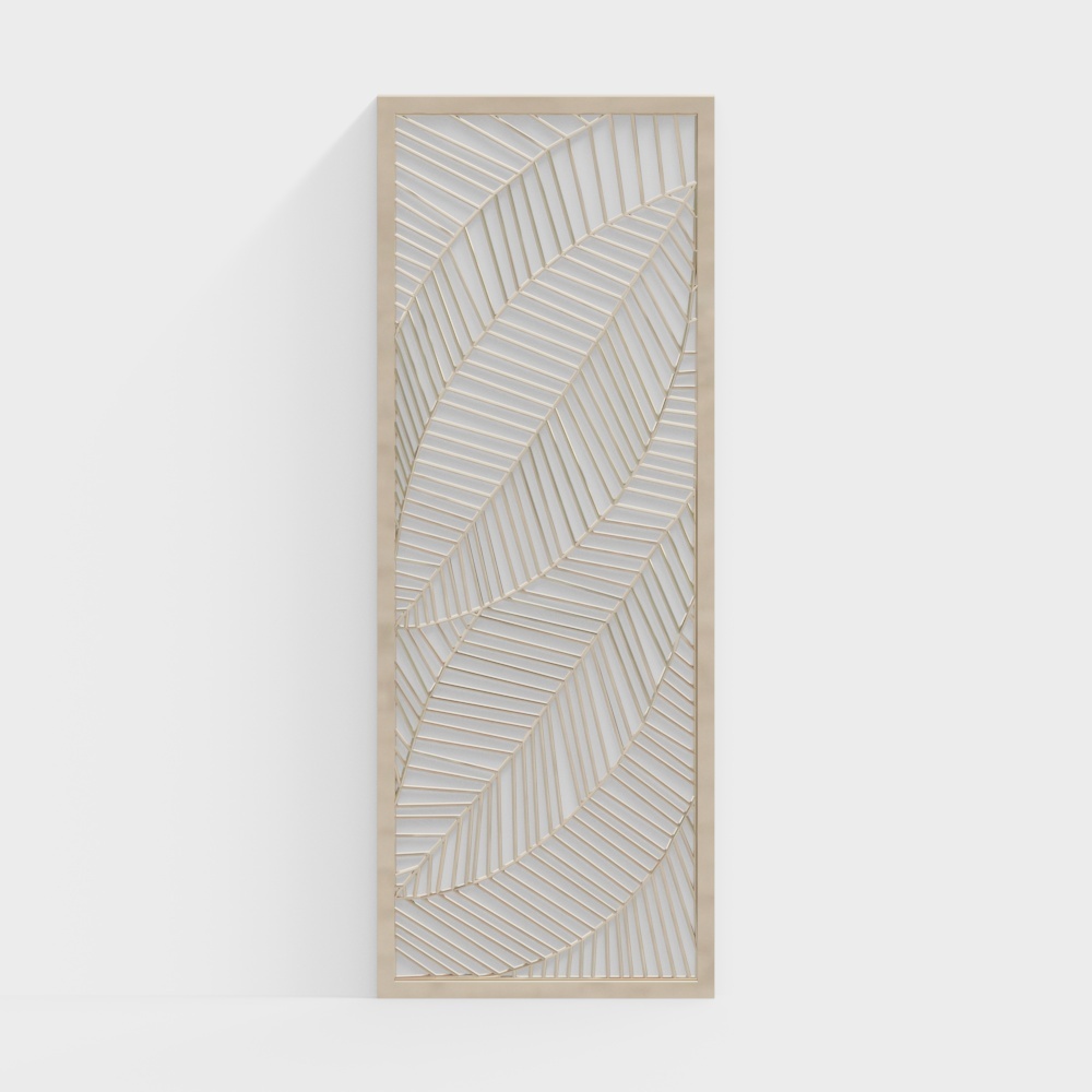 Modern metal leaf partition