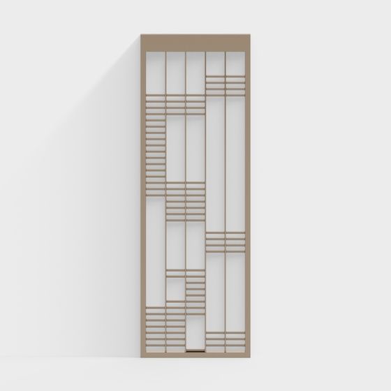 Elegant Geometric Style Door 3D model