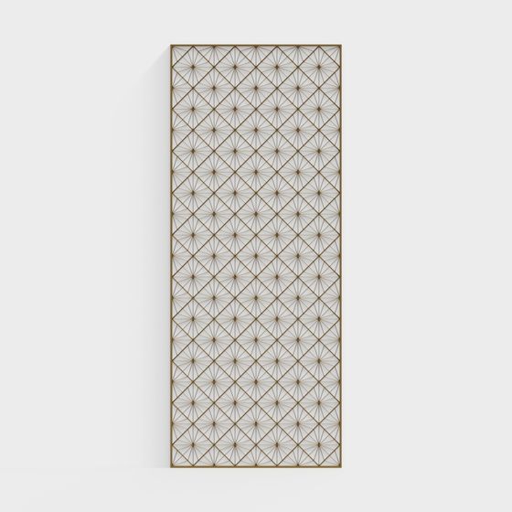 Geometric Grid Panel 3D model