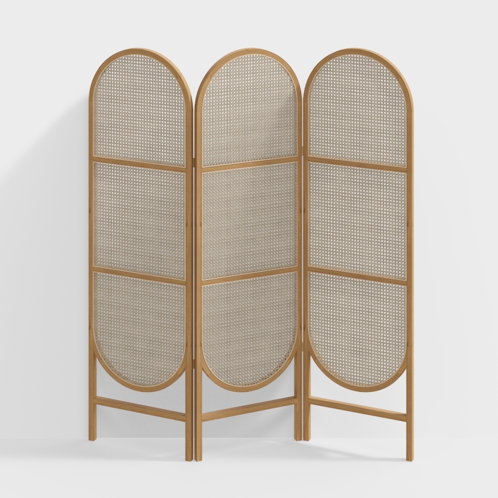 Nordic wood screen partition