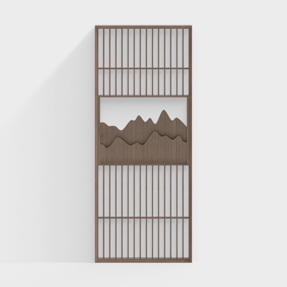 New Chinese style partition mountain pattern screen