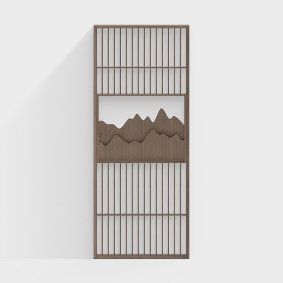 Mountain Screen Partition 3D model for Creative Spaces