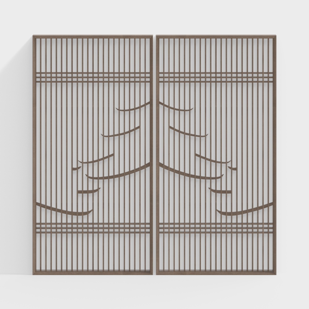 Mành vách ngăn phòng phong cách Trung Quốc mới