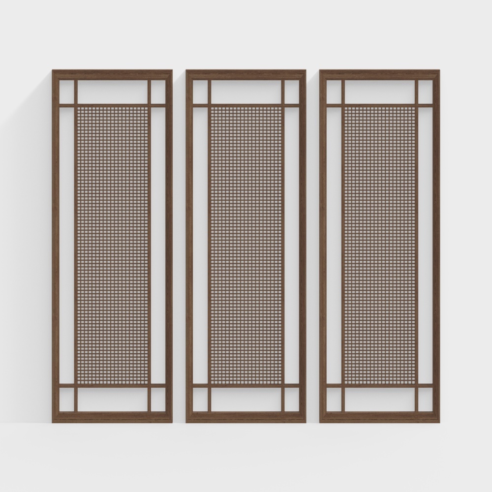New Chinese style wooden partition screen