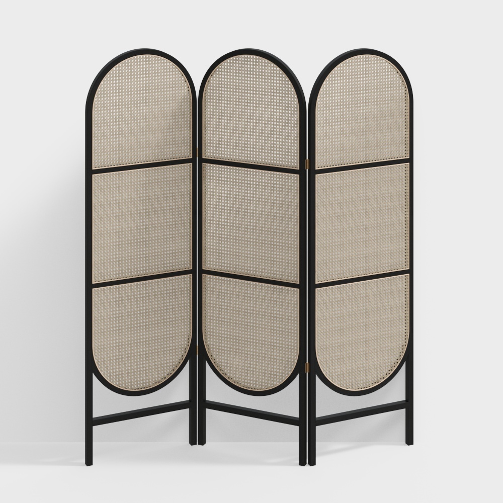 Nordic black screen partition