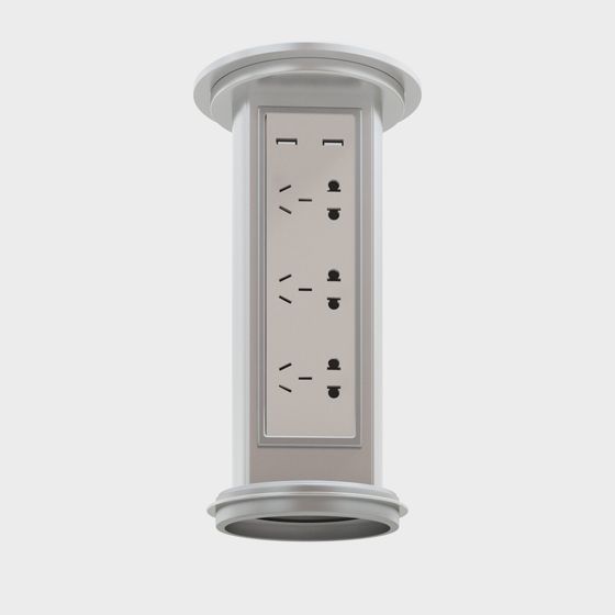 Stylish Low-Polygon 3D Socket Model