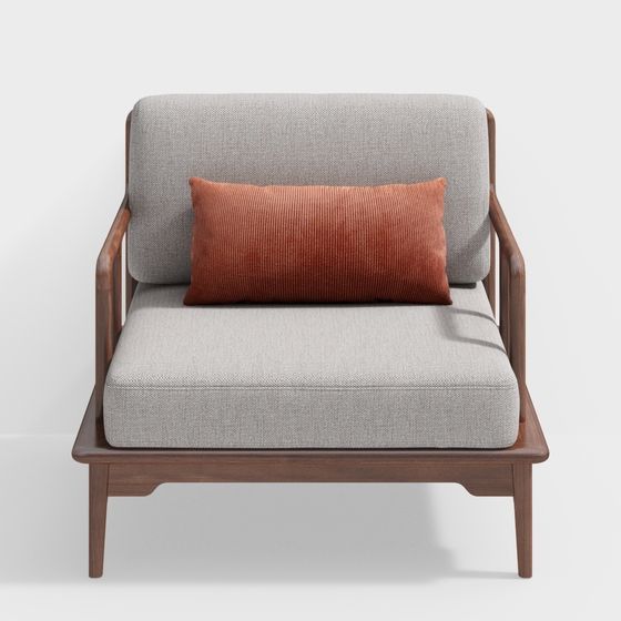 Stylish 3D Sofa Chair Model for Modern Interiors