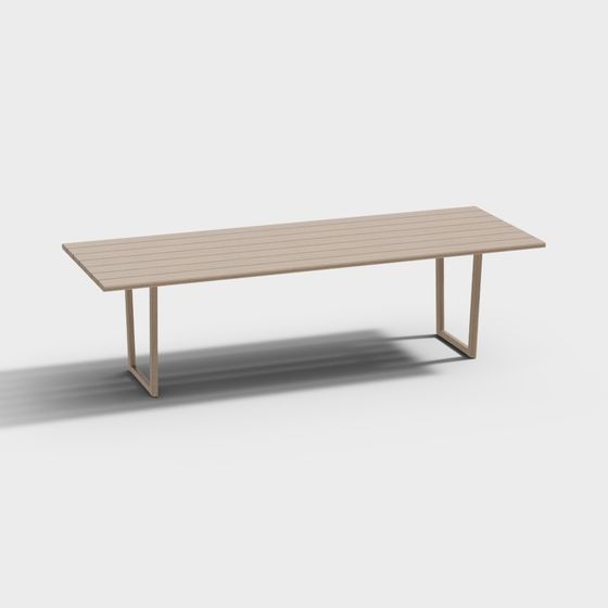 Urban Long Table 3D model