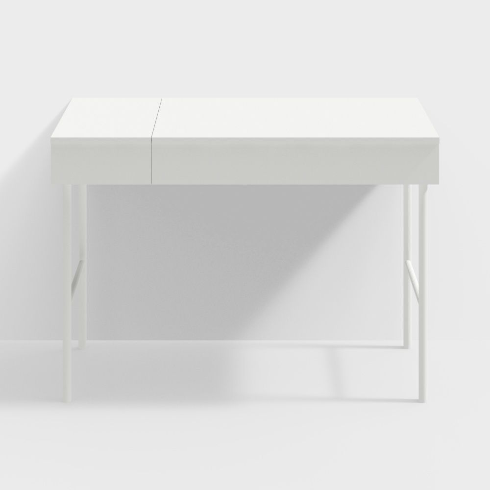 โต๊ะทำงานสีขาว