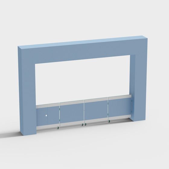 Futuristic City Gate 3D model