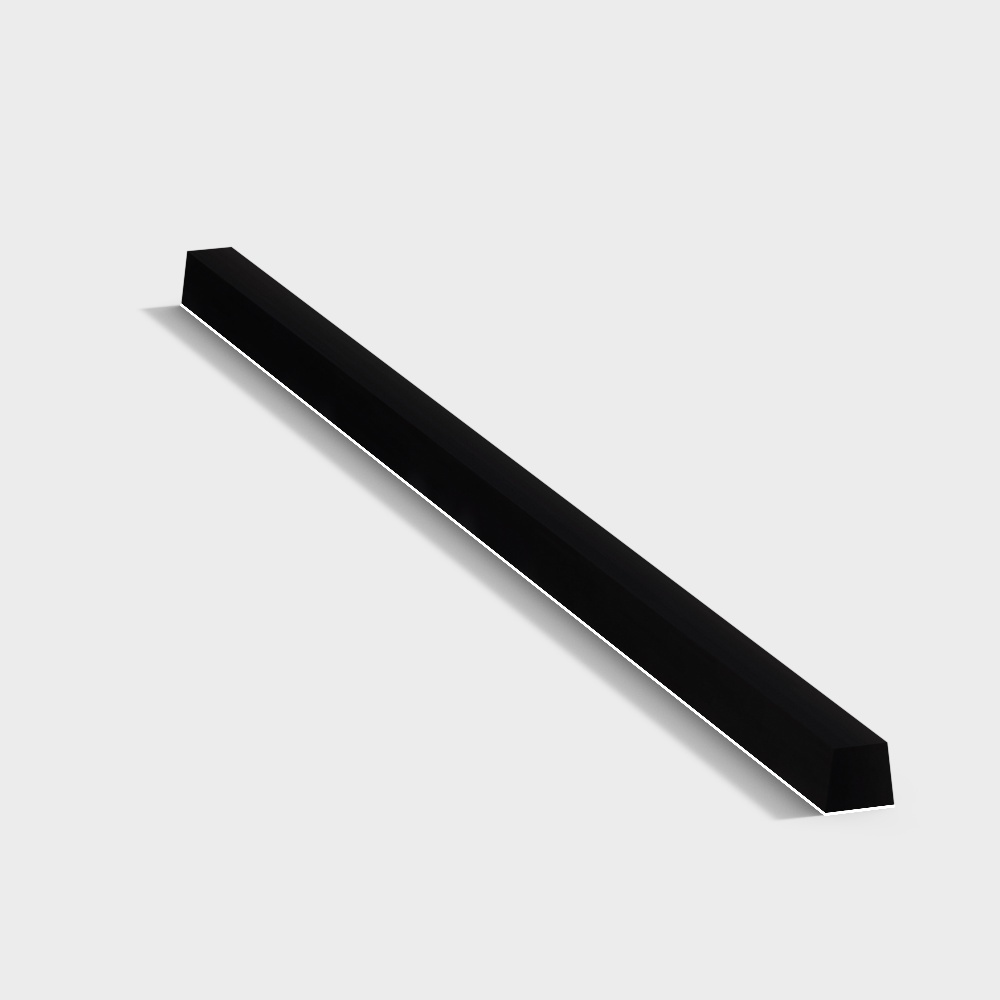 Minimalist Black Rectangular Column 3D model
