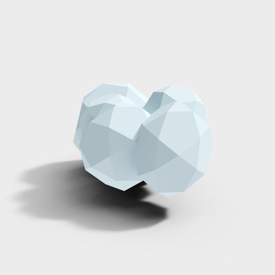 Ice Crystal Heart 3D model
