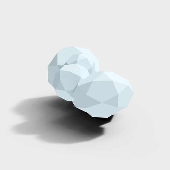 Ice Crystal Heart 3D Model