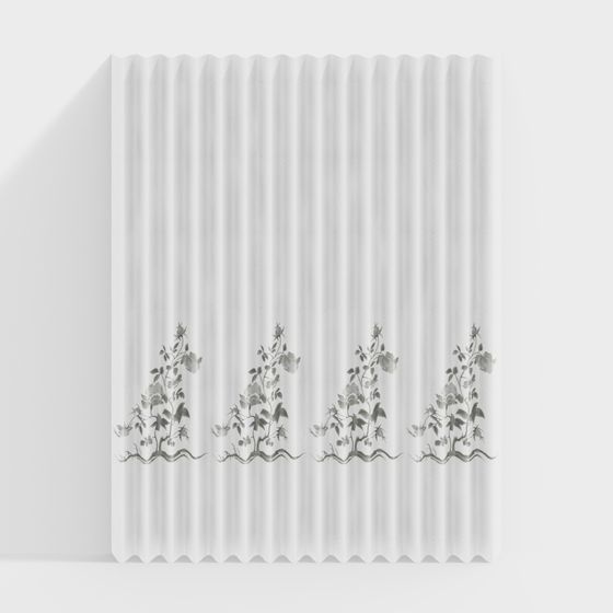 Rustic Garden Curtain 3D model