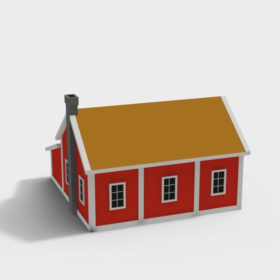 Charming Country Cottage 3D model