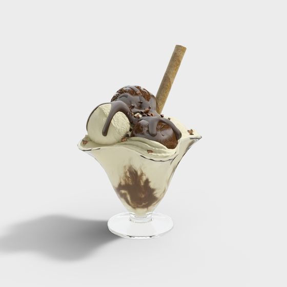 Delicious Ice Cream 3D model for Creative Projects