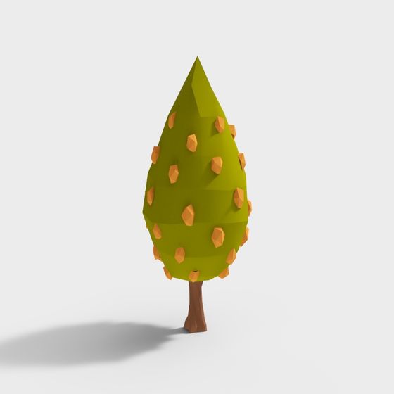 Low Poly Pine Tree 3D model