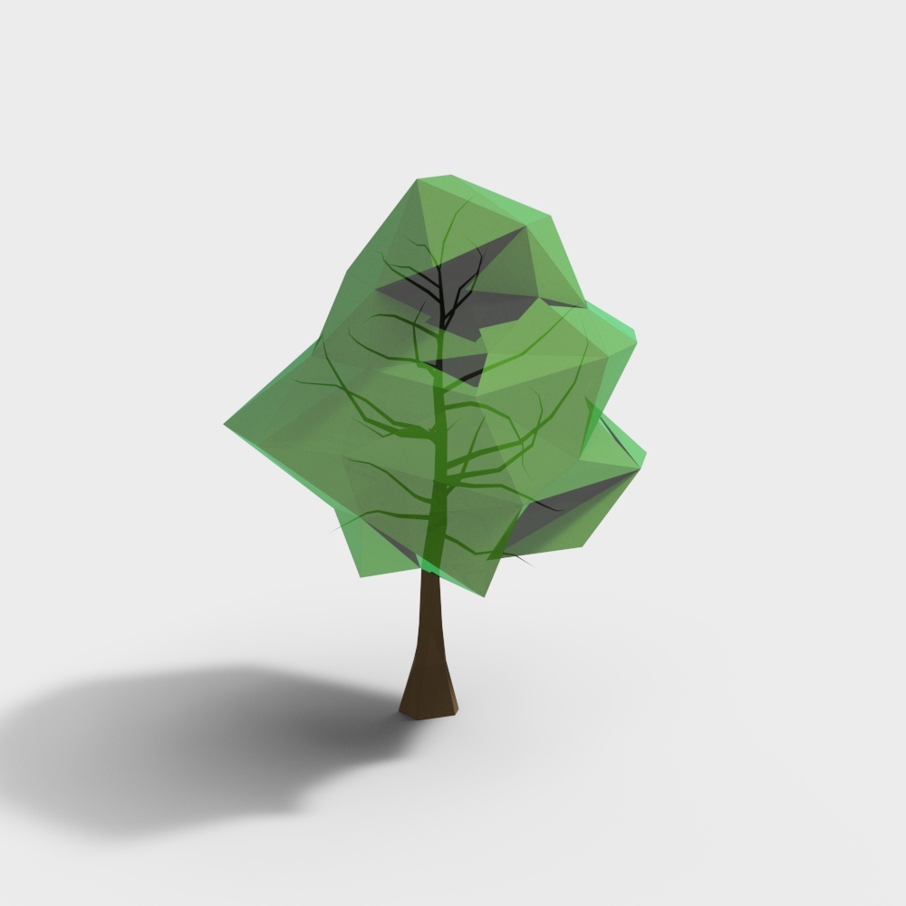 Geometric Green Shadow 3D model