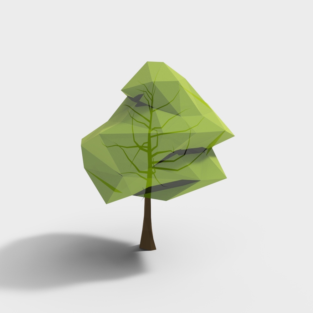 Geometric Green Shadow 3D model