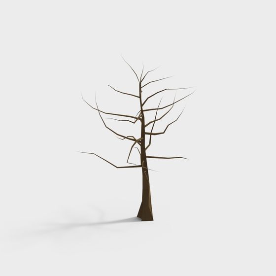 Low Poly Dead Tree 3D Model