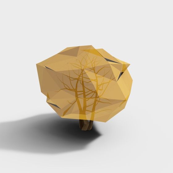 Abstract Tree Low-Poly 3D model