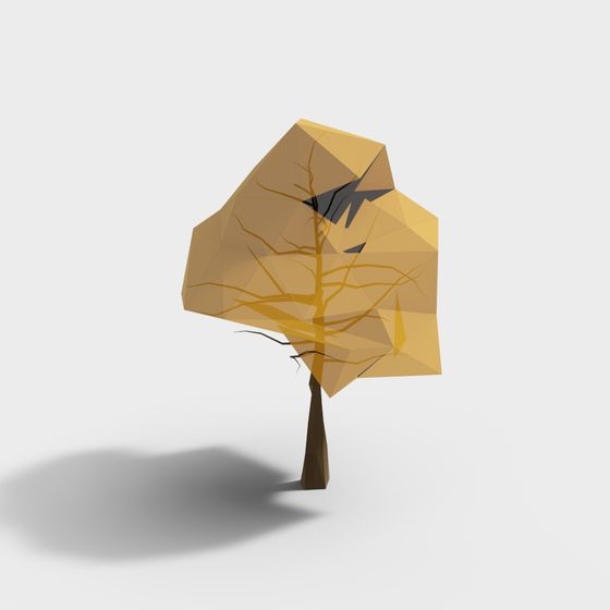 Beautiful Low Poly 3D Tree Model for Creative Use