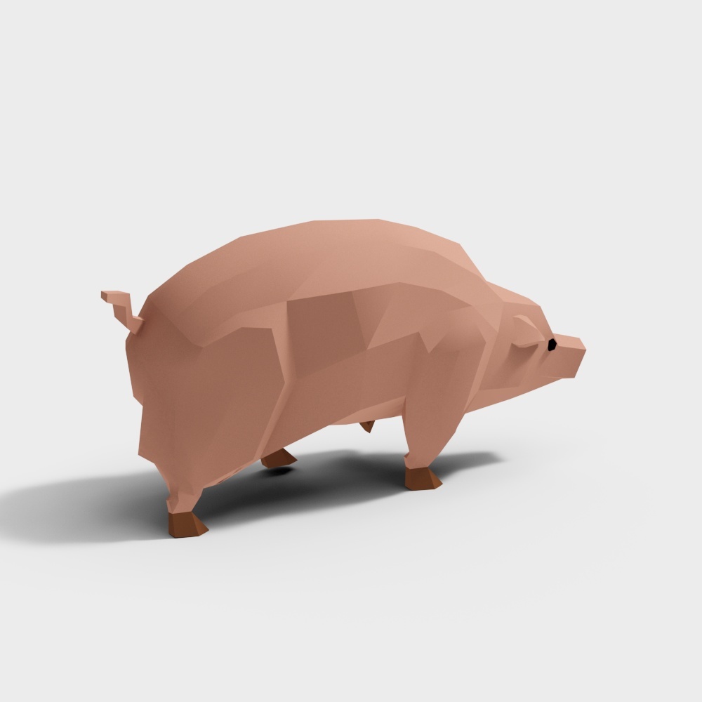 Cartoon model_Pig 01