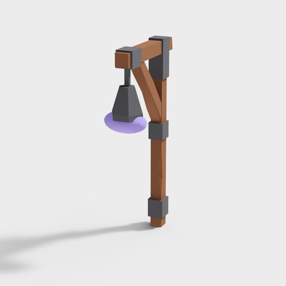 Futuristic Low Polygon Mechanical Arm 3D model