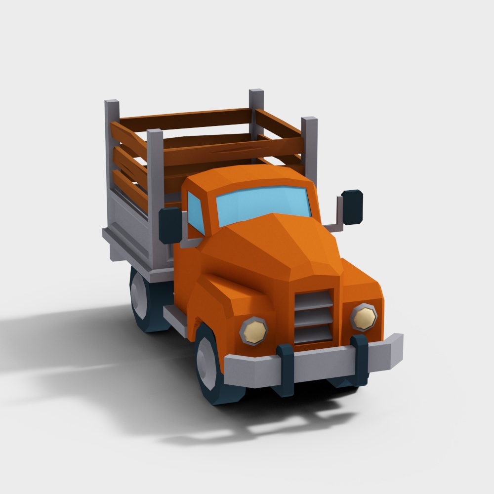 Low-Poly Pickup 3D model for Creative Projects