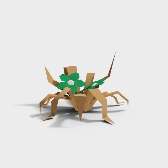 Low Poly Spider 3D Model for Creative Projects