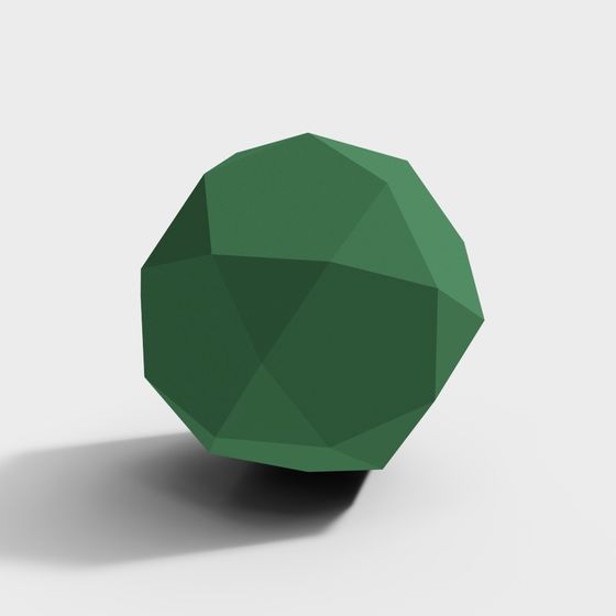 Elegant Jade Gem 3D model for Creative Projects
