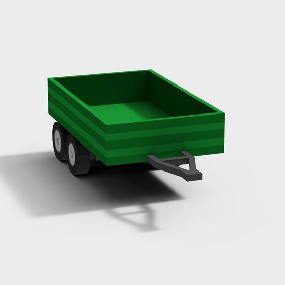 Classic Countryside Trailer 3D model for Creative Projects