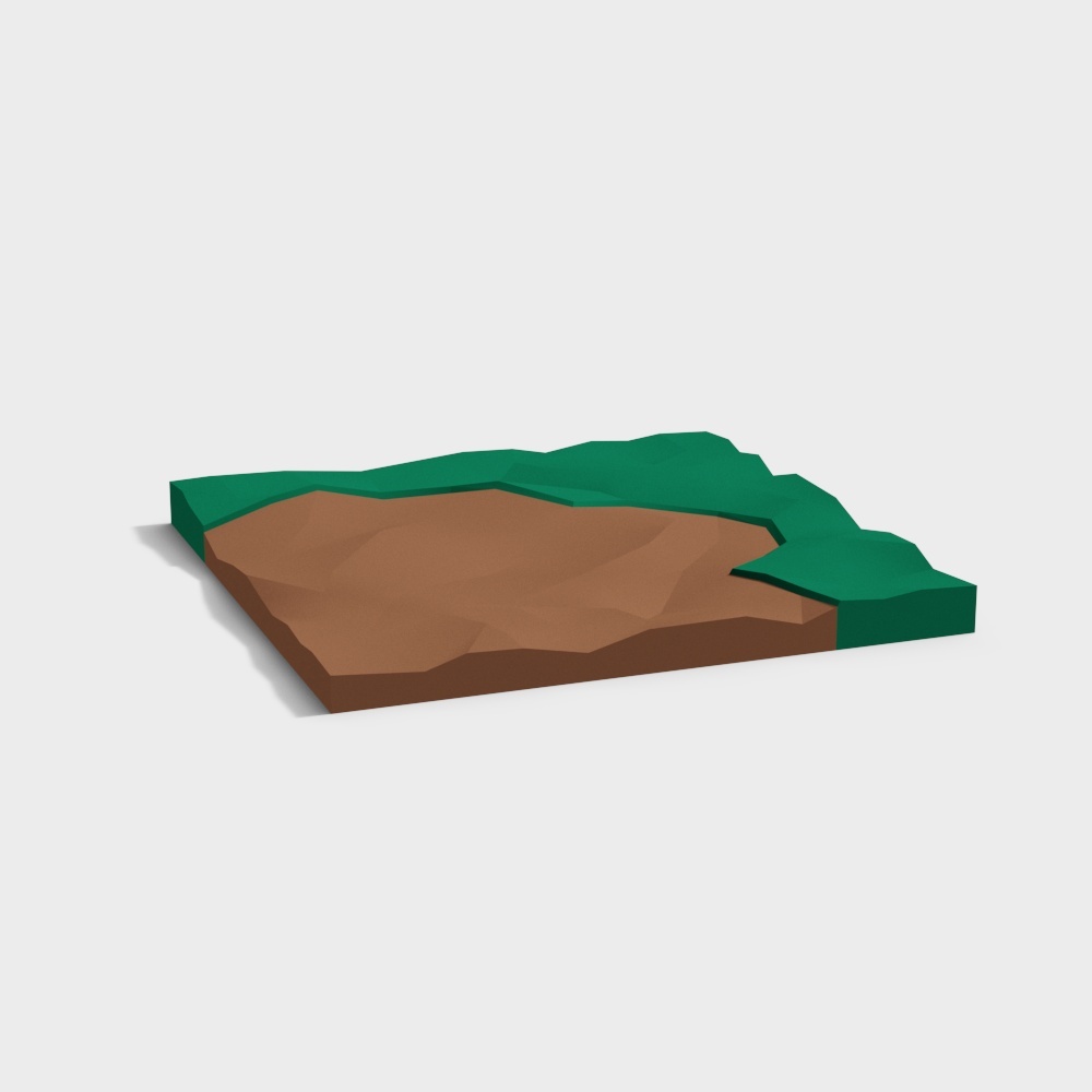 Cartoon model_Terrain module 04