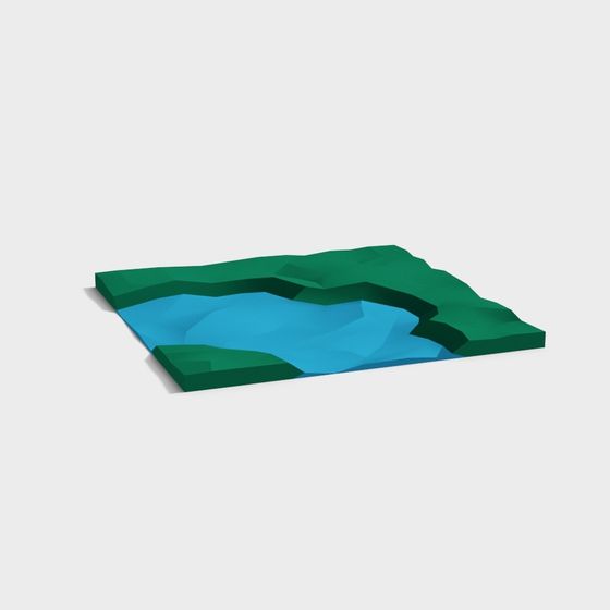 Mountain Lake Sanctuary 3D model