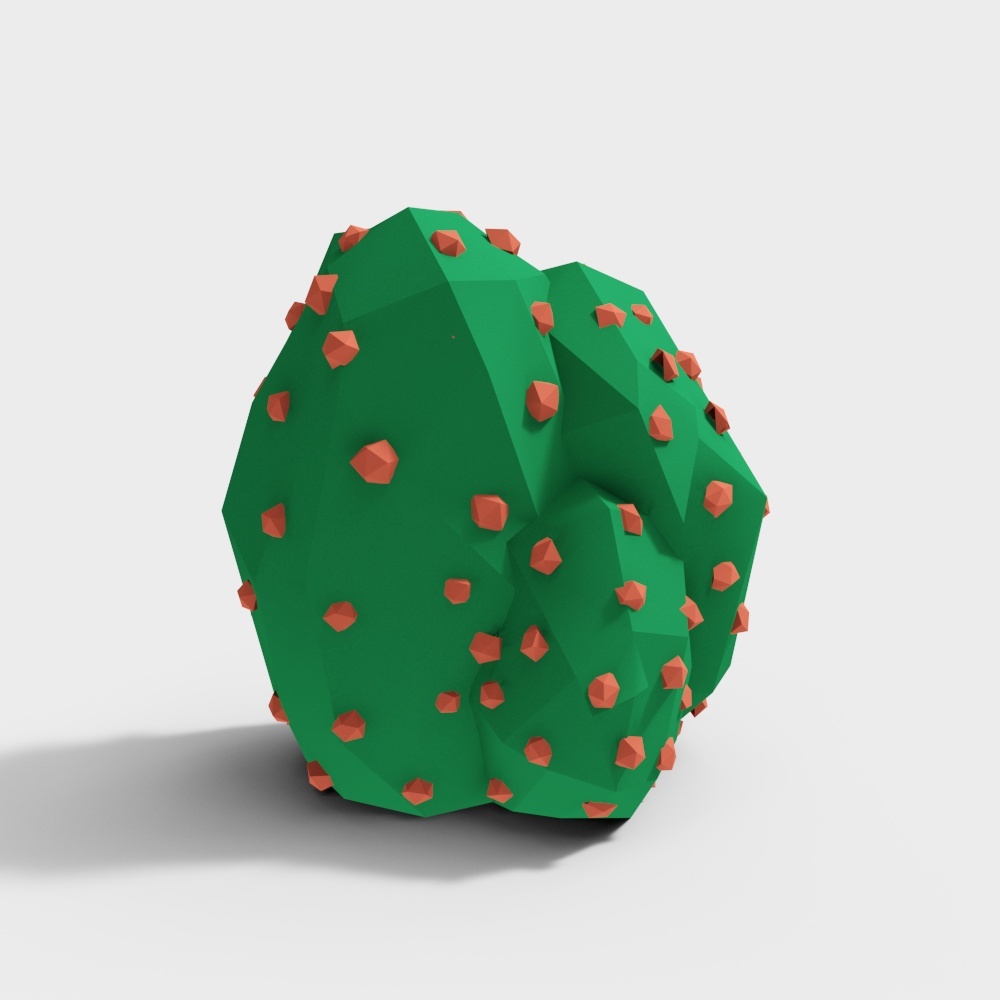 Cartoon model_Shrub Ball 01