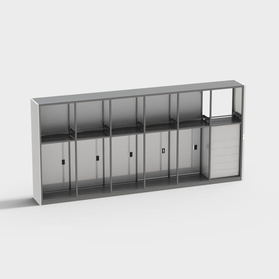 Stylish Storage Cabinet 3D model for Modern Interiors