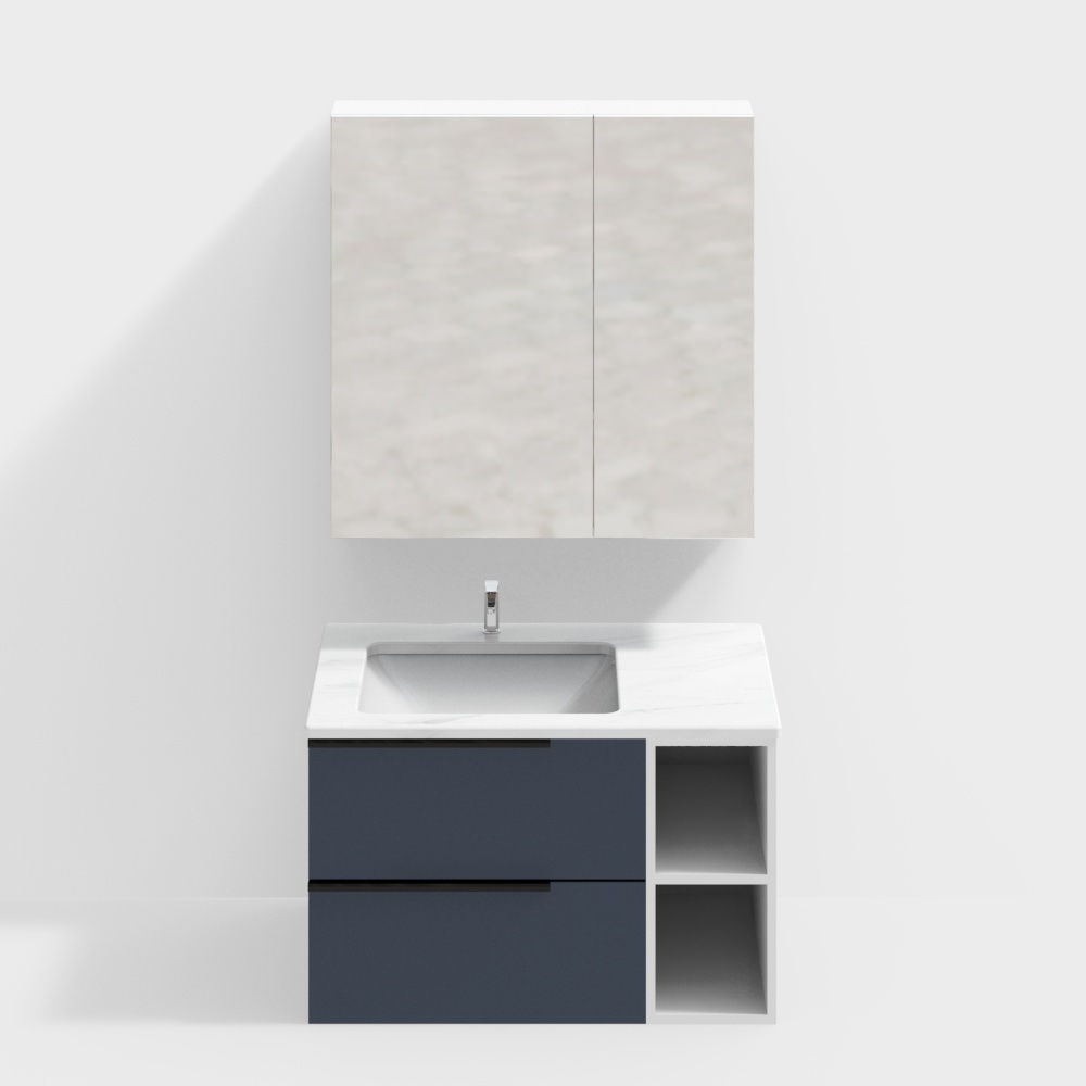 Pottery bathroom wooden bathroom cabinet