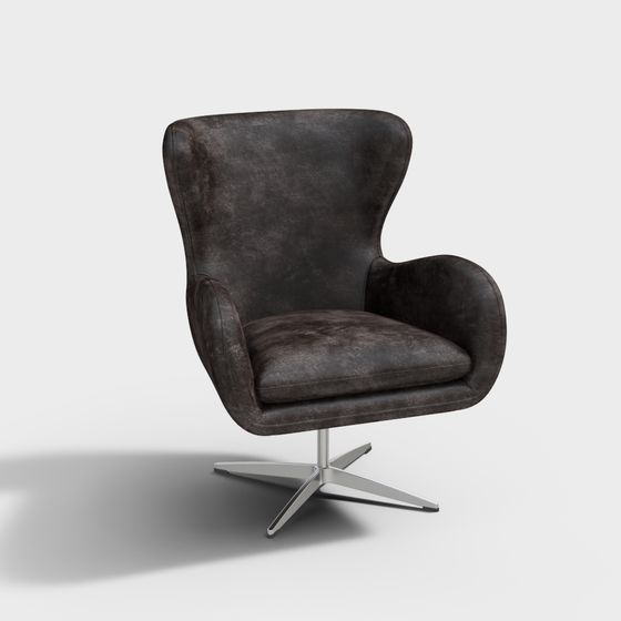 Elegant Low-Poly Armchair 3D model