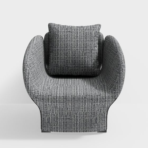Unique Low Poly Armchair 3D model for Modern Interiors
