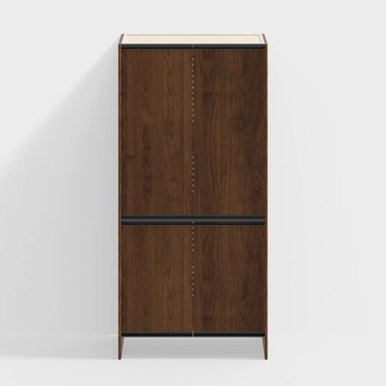 Nội thất nhà Vân - Tủ ấm lối vào - Tủ B - 1000mm - Óc chó đen