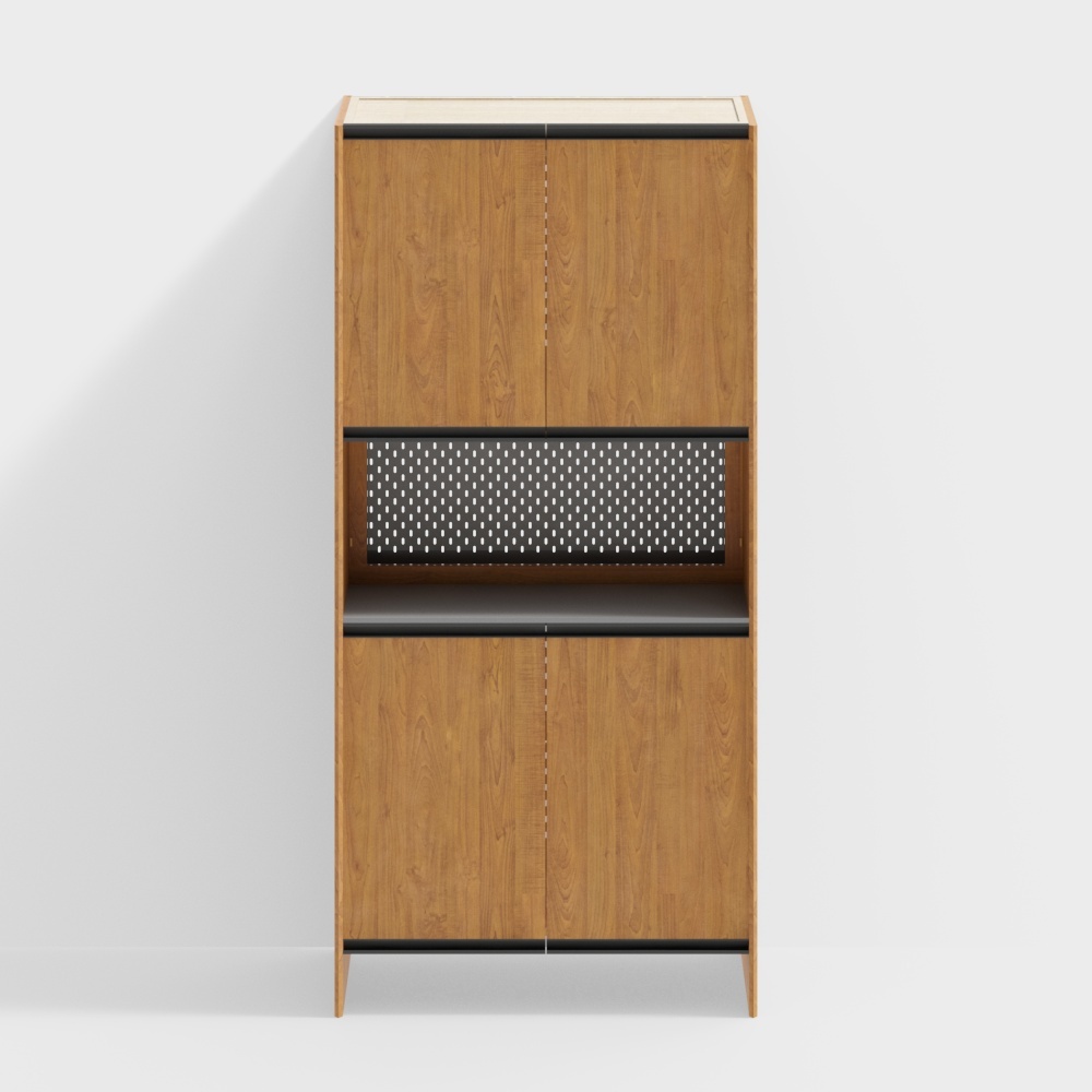 Van House 家具 - 溫暖的入口櫃 - 超白玻璃櫃 - 1000mm - 櫻桃木