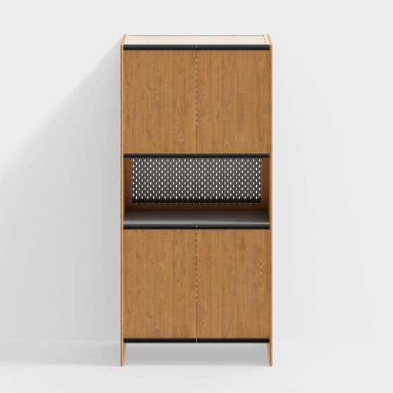 Van House 家具 - 溫暖的入口櫃 - 超白玻璃櫃 - 1000mm - 櫻桃木